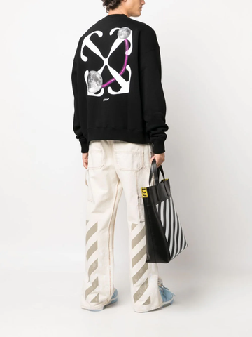 OFF WHITE Arrows-print cotton sweatshirt