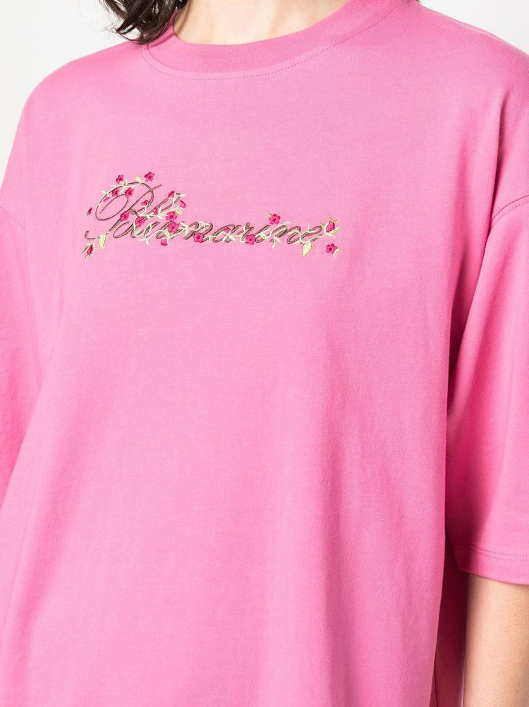 BLUMARINE embroidered-logo detail T-shirt