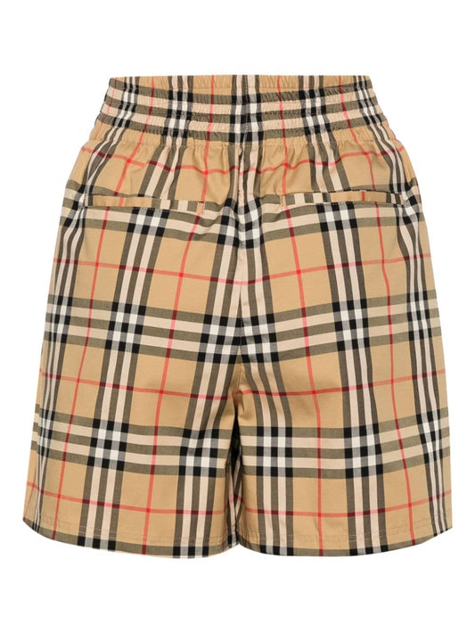Vintage Check-pattern shorts