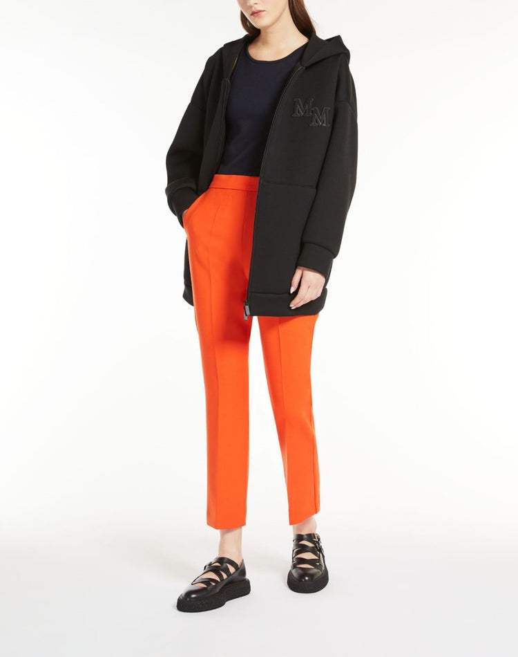 Nepeta ankle-length trousers in wool crepe