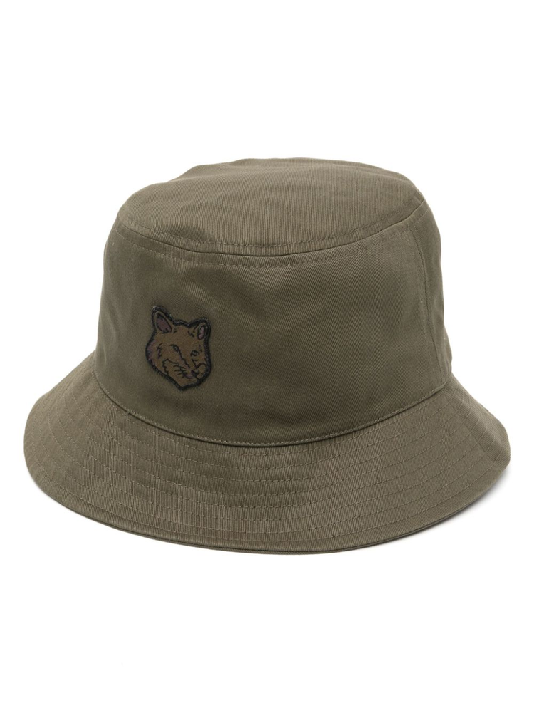 MAISON KITSUNÉ fox-patch bucket hat