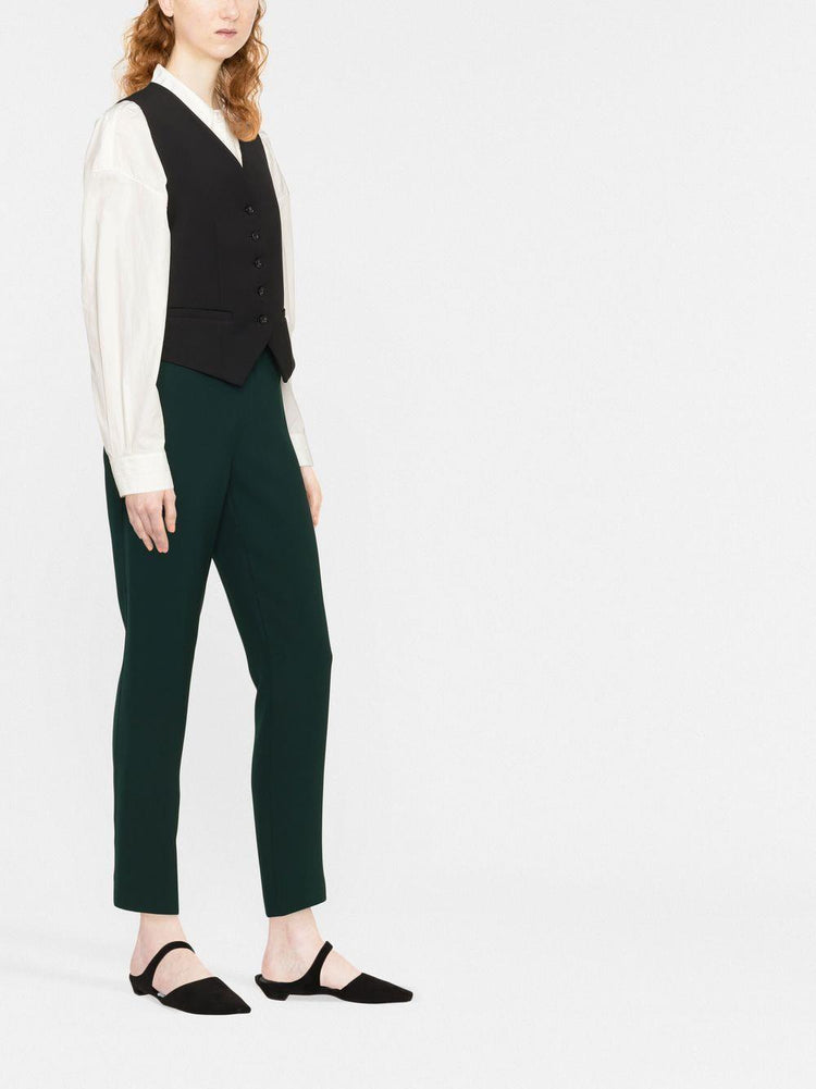 PAROSH cropped elasticated trousers