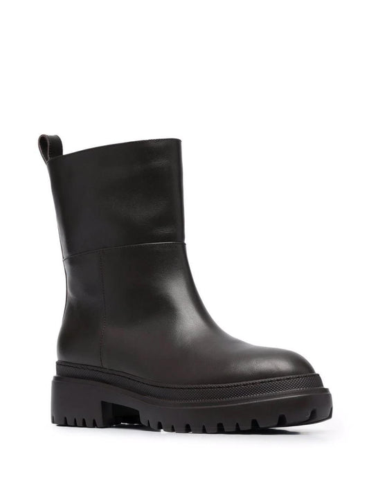 L'AUTRE CHOSE ankle leather boots
