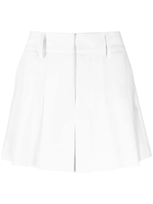 Plisse' mid-rise mini skirt