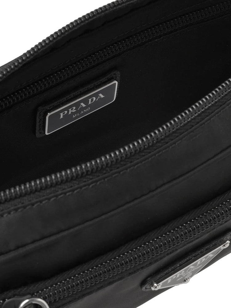 PRADA logo-plaque belt bag
