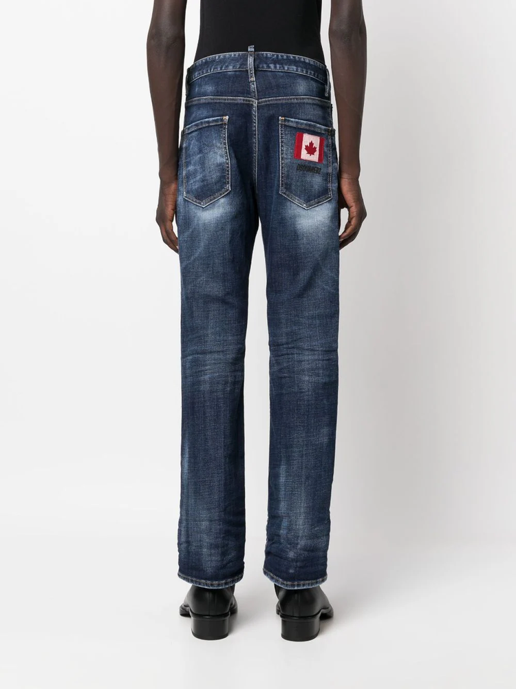 DSQUARED2 low-rise straight-leg jeans