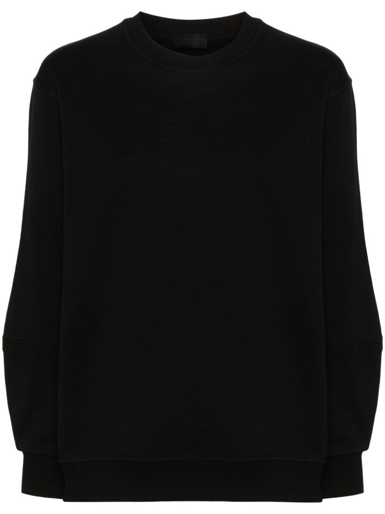 embossed-logo cotton sweatshirt