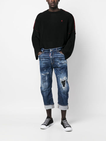 DSQUARED2 distressed-finish cropped jeans
