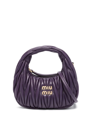 MIU MIU mini Wander matelassé-effect shoulder bag