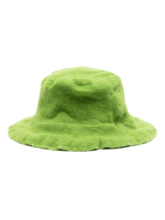 distressed wool-blend bucket hat