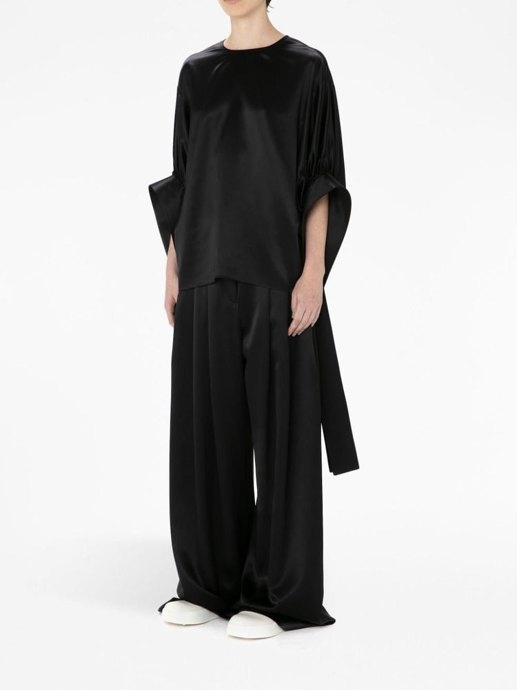 JWAnderson satin-finish pleated blouse