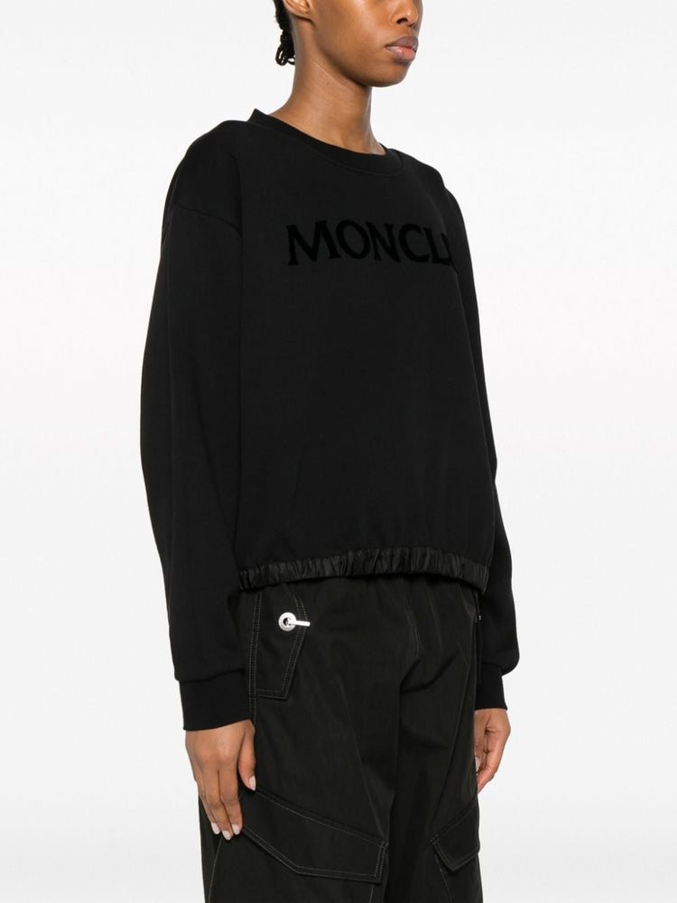 MONCLER logo-print crew-neck sweatshirt