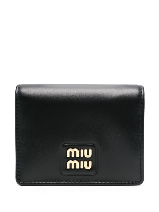 logo-lettering bi-fold wallet