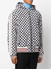 PALM ANGELS zip-up hooded jacket