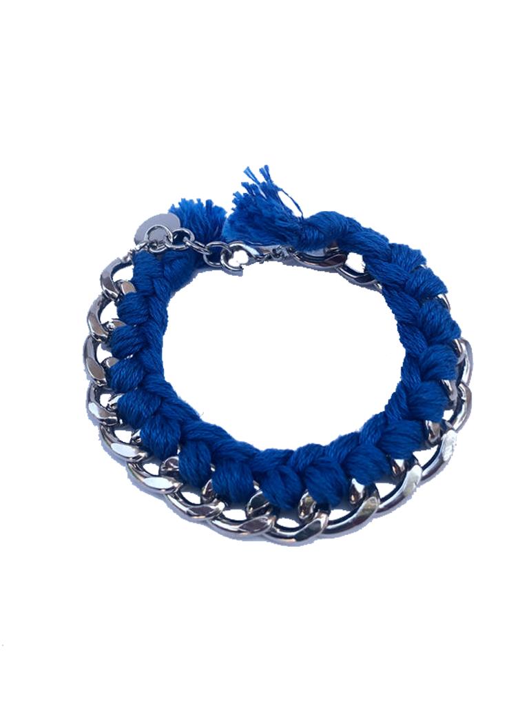 LA ROSE blue rope chain bracelet