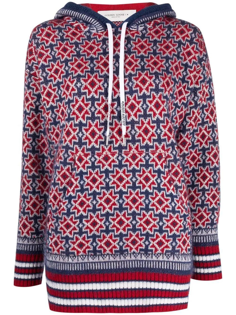 GOLDEN GOOSE star-detail knitted hoodie