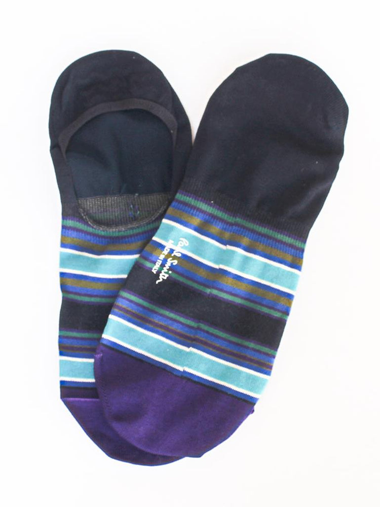 PAUL SMITH stripes-print no-show socks