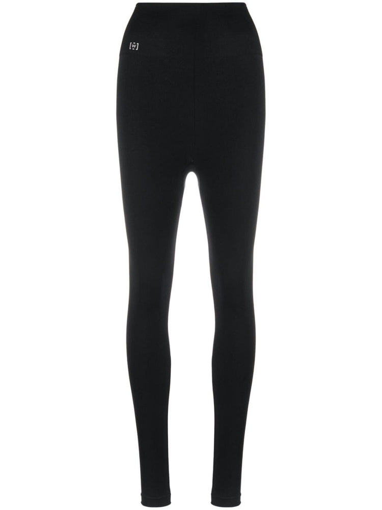 WOLFORD gathered stretch-jersey leggings