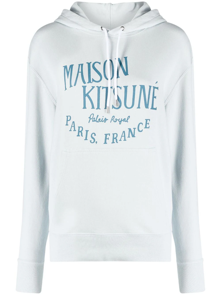 MAISON KITSUNÉ logo-print cotton-jersey hoodie