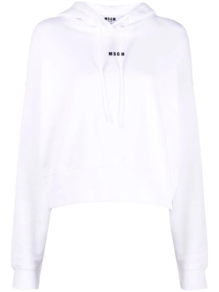 MSGM logo-print pullover hoodie