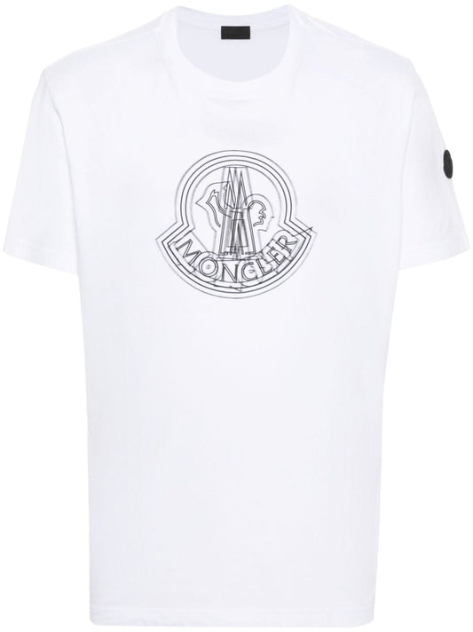 appliqué-logo cotton T-shirt