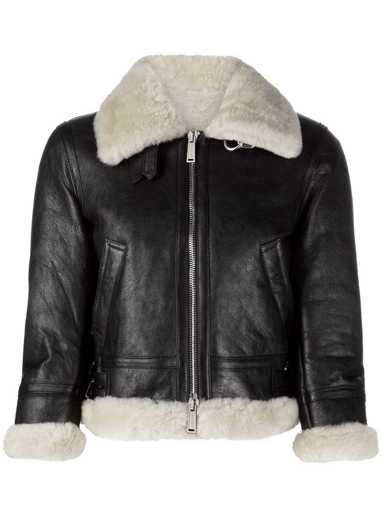 DSQUARED2 cropped shearling jacket