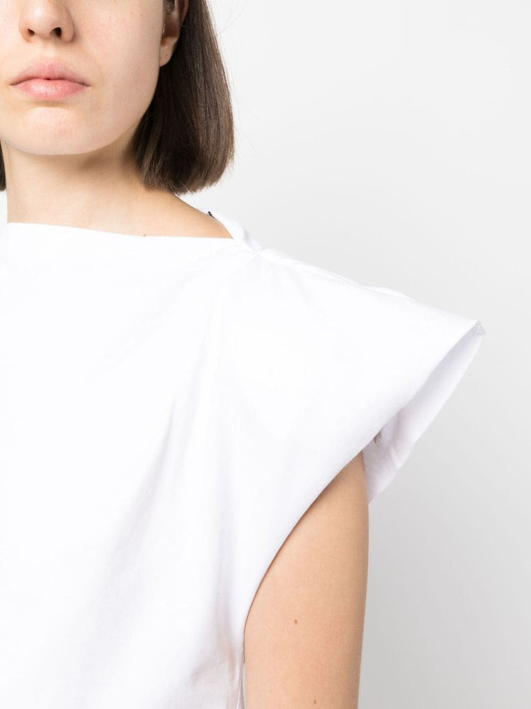 Sebani padded asymmetric T-shirt