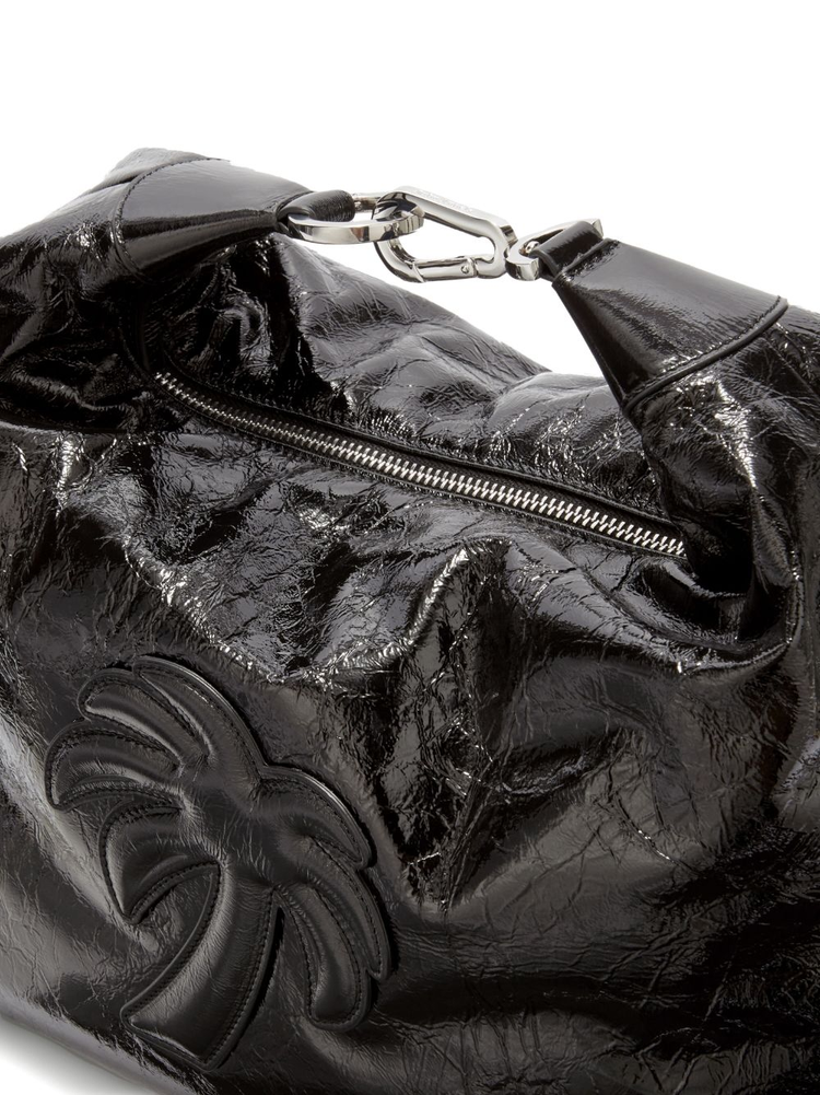 PALM ANGELS Palm-motif leather hobo bag