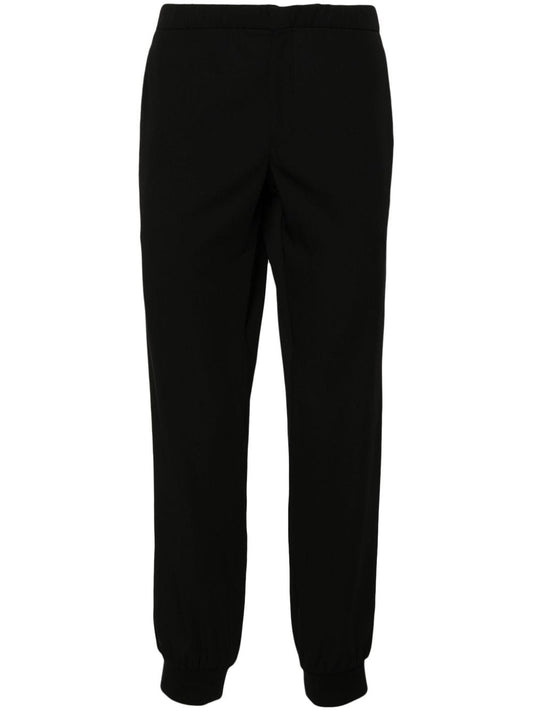 drawstring-waist tapered trousers
