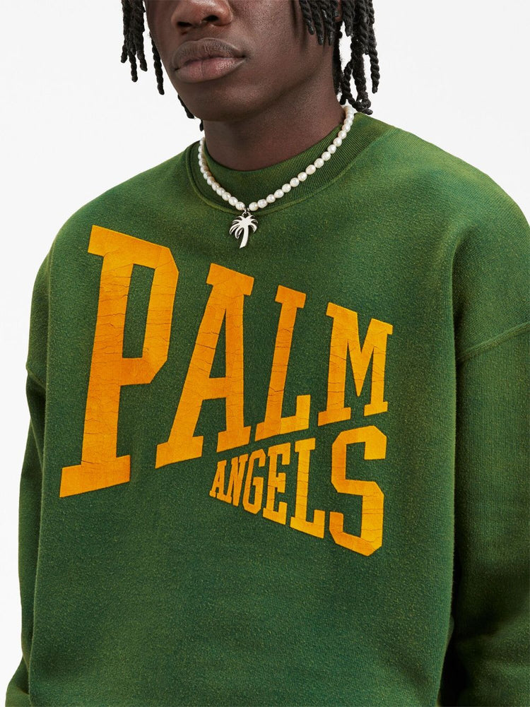 PALM ANGELS logo-print crew-neck T-shirt