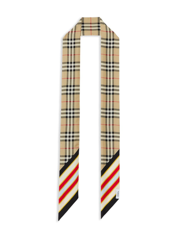Burberry check-print skinny scarf