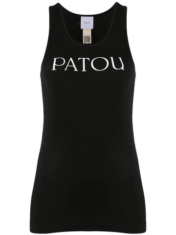 PATOU logo print tank top black