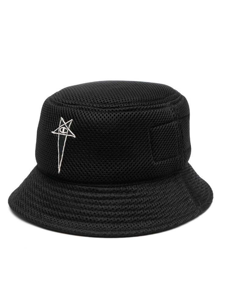 RICK OWENS X CHAMPION logo-embroidered bucket hat