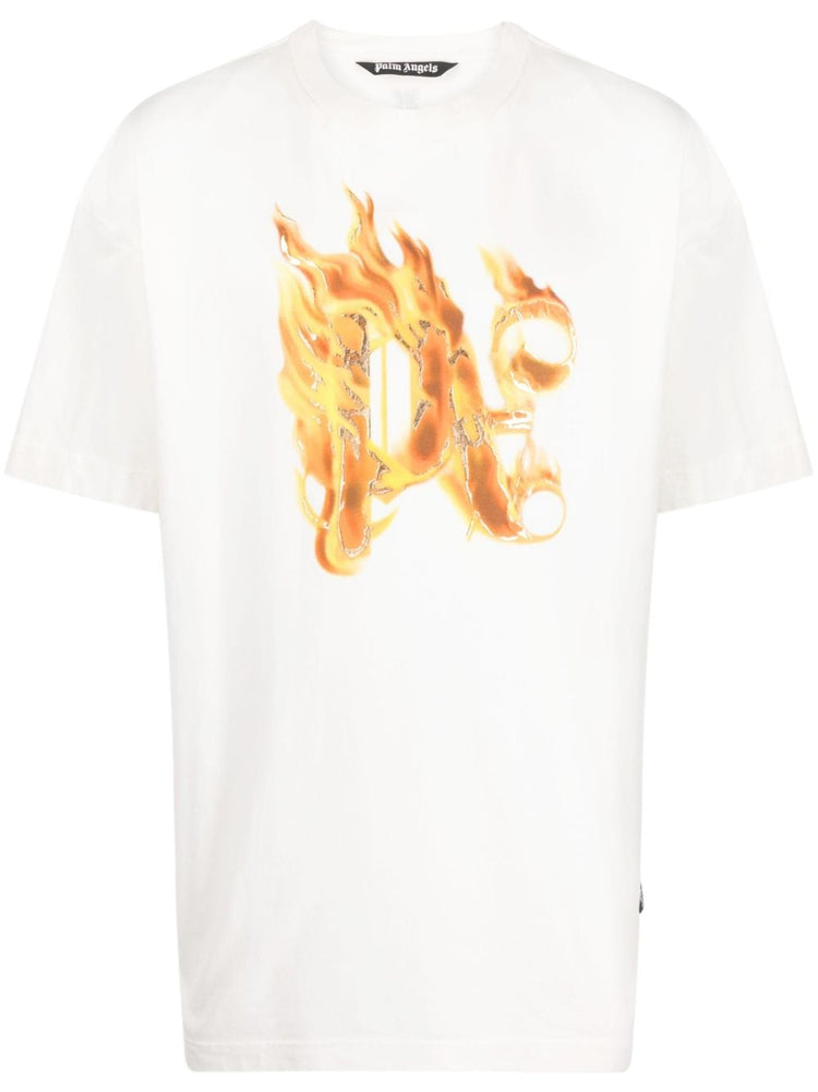 Burning PA-print T-shirt