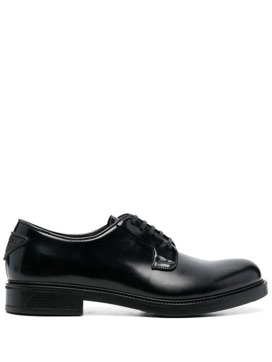 PRADA lace-up leather Derby shoes
