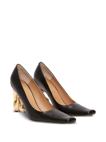 JW Anderson sculpted-heel leather pumps