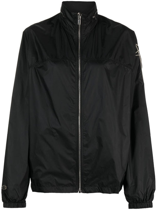 RICK OWENS X CHAMPION concealed-hood lightweight jacket