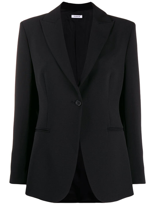 PAROSH fitted single-breasted blazer